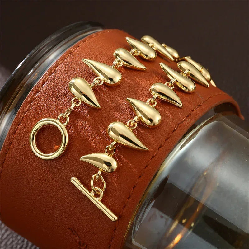 thorn-stitching-water-drop-pendant-bracelet - Viexta