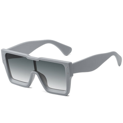 Large-frame One-piece Square-frame Sunglasses