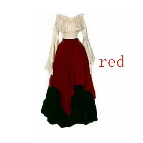American Medieval Long Sleeve Gown - Viexta
