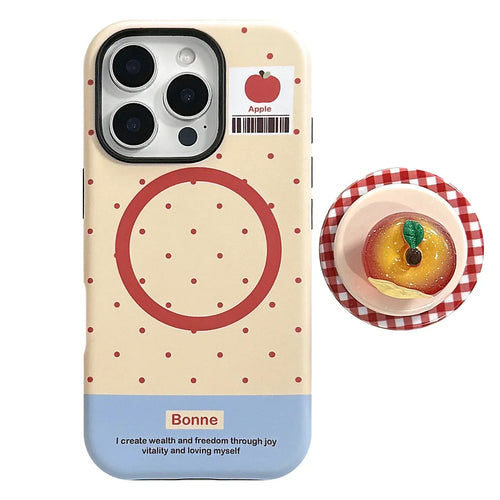 3D Luminous Magnetic Suction Stand iPhone Case - Viexta