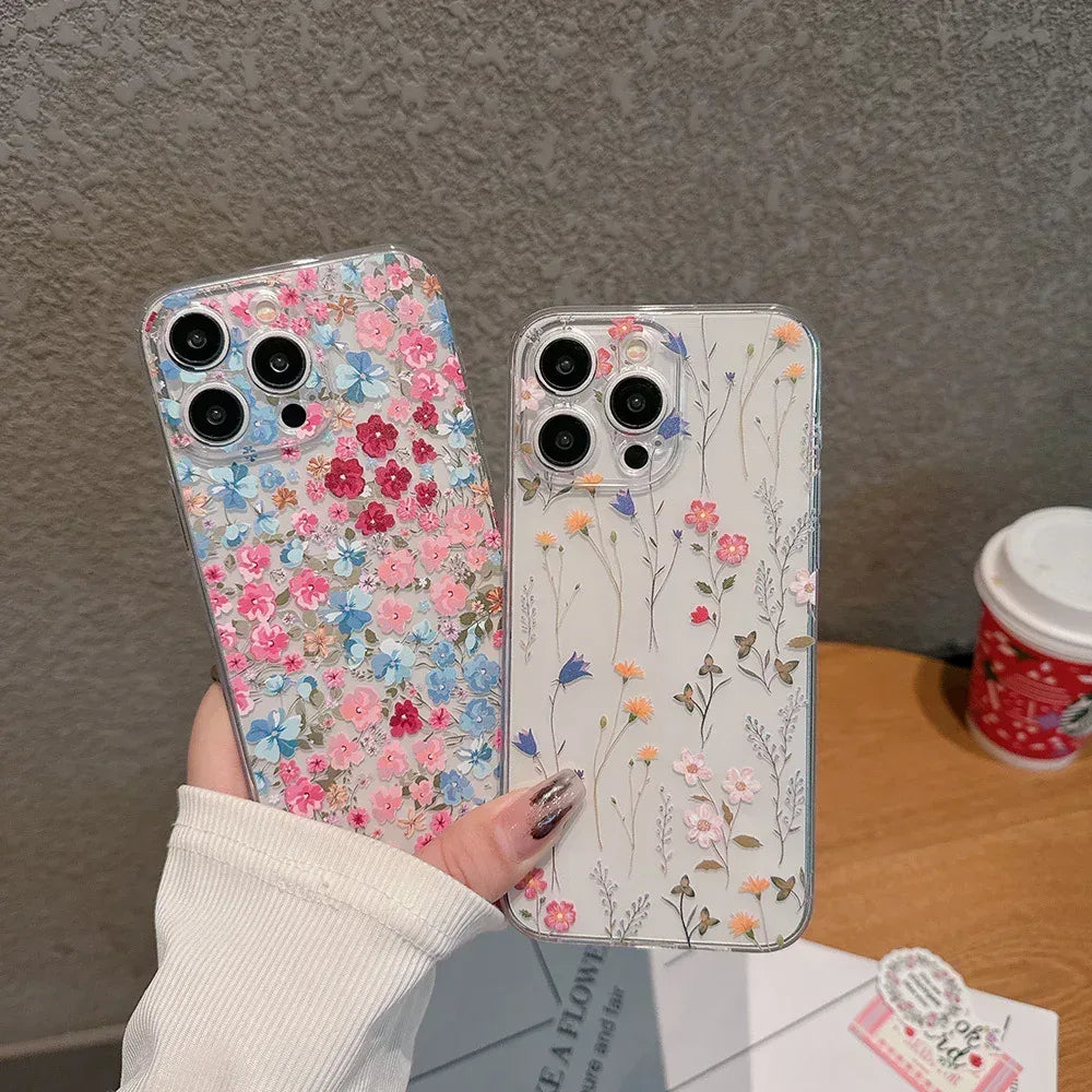 ins-floral-phone-flower-iphone-case - Viexta