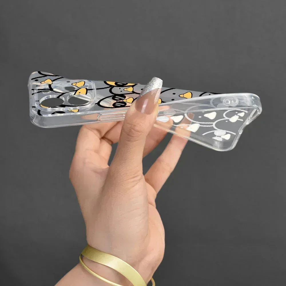 Cute Duck Lens Drop-resistant iPhone Protective Cover - Viexta