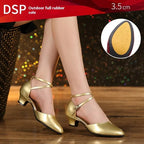 Latin Soft Bottom Heels - Viexta
