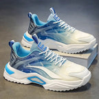 Lace-up Thick-soled Sneakers For Men - Viexta