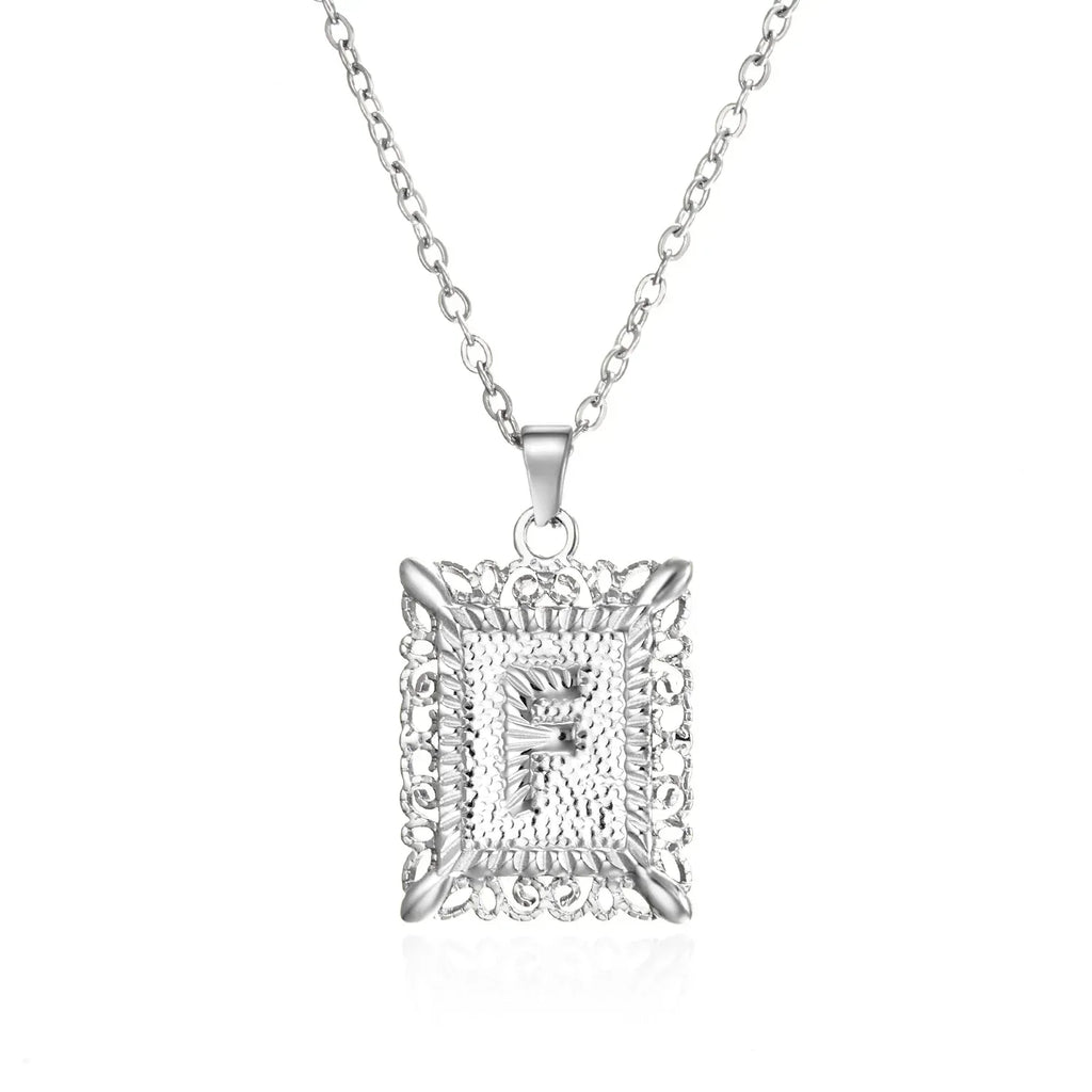 stainless-steel-initial-necklace - Viexta