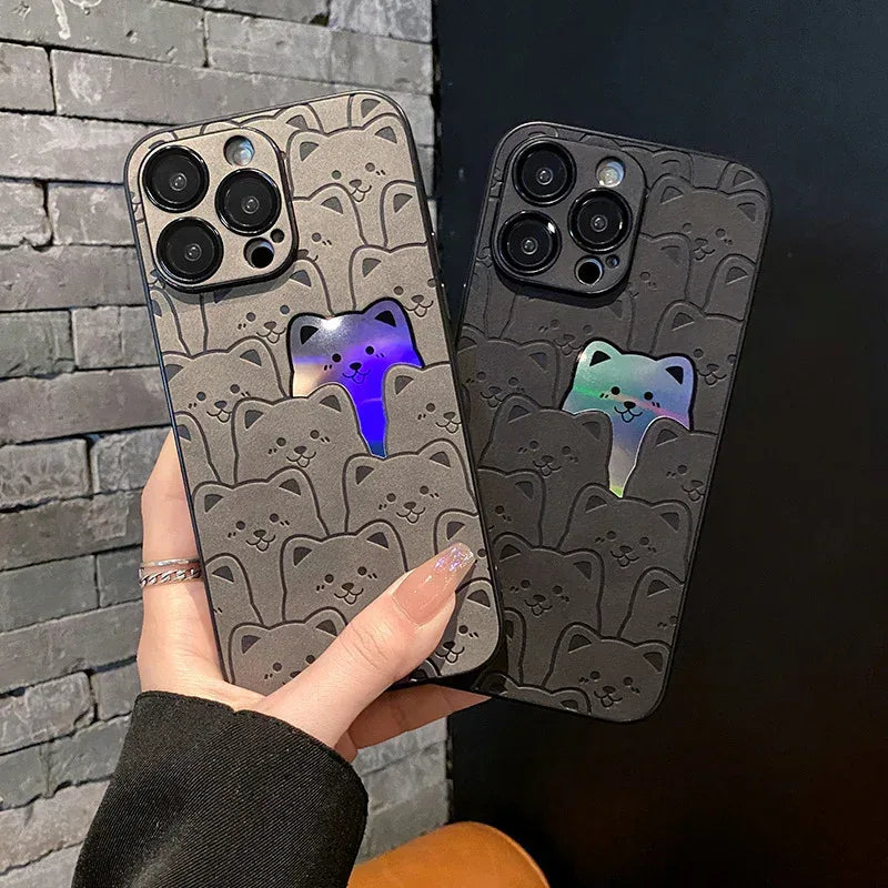 laser-full-screen-bear-iphone-case - Viexta
