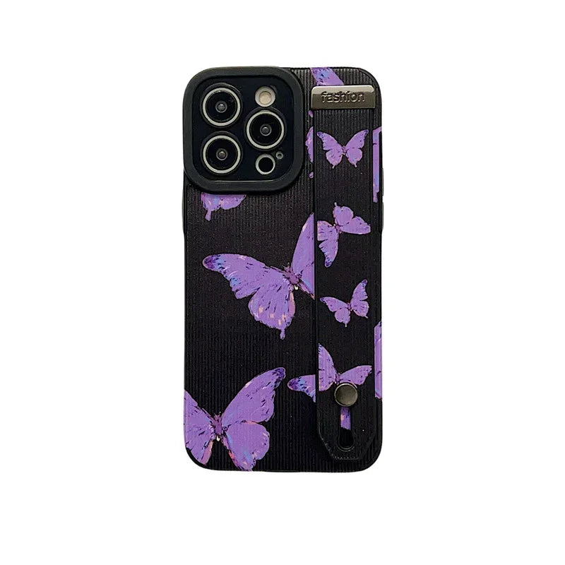 butterfly-wrist-strap-iphone-case - Viexta