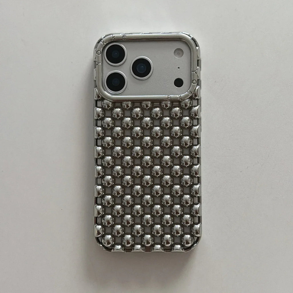 New Electroplated Hollow Bead iPhone Case - Viexta