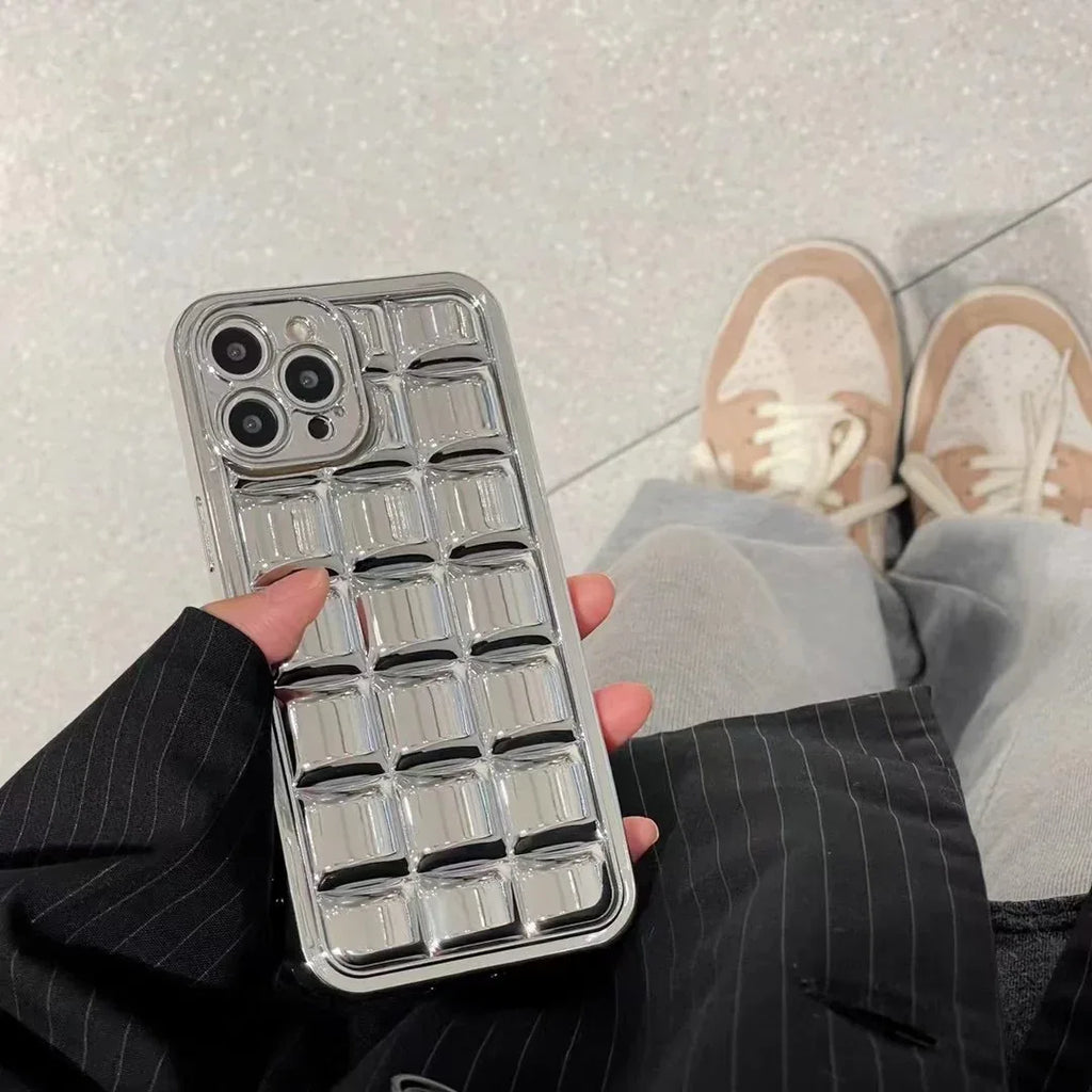 silver-square-bead-iphone-case - Viexta