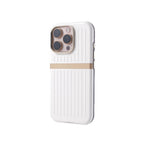 Corrugated Magnetic Business Leather iPhone Case