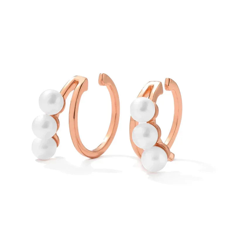 Hexagon Zircon-embedded Earrings - Viexta