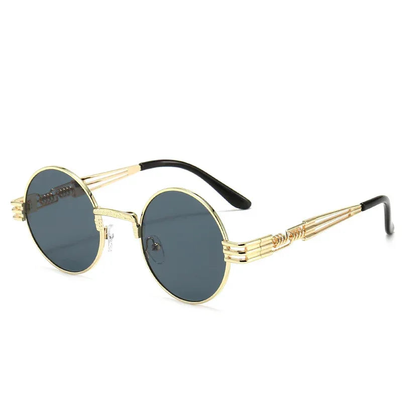 steampunk-round-frame-travel-sunglasses - Viexta