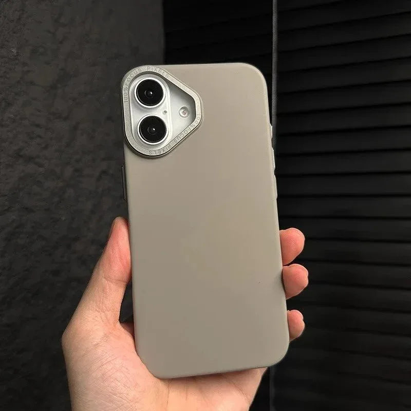 metal-large-hole-ultra-thin-frosted-iphone-case - Viexta
