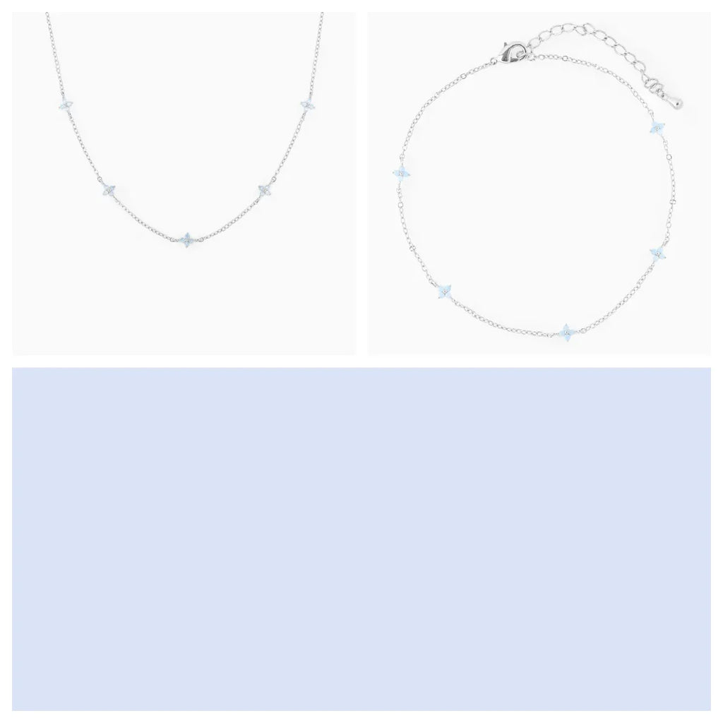 blue-flower-necklace - Viexta