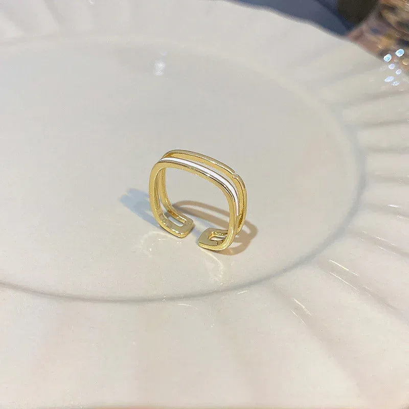 Double Layer Zircon Ring - Viexta