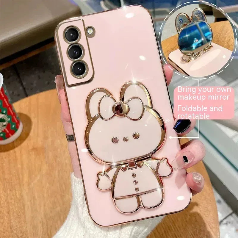 Rabbit Makeup Mirror 6D Samsung Phone Case - Viexta