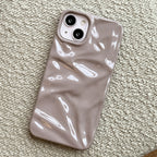 Electroplating Three-dimensional Pleated iPhone Case