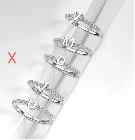 s925-sterling-silver-micro-inlaid-letters-ring - Viexta
