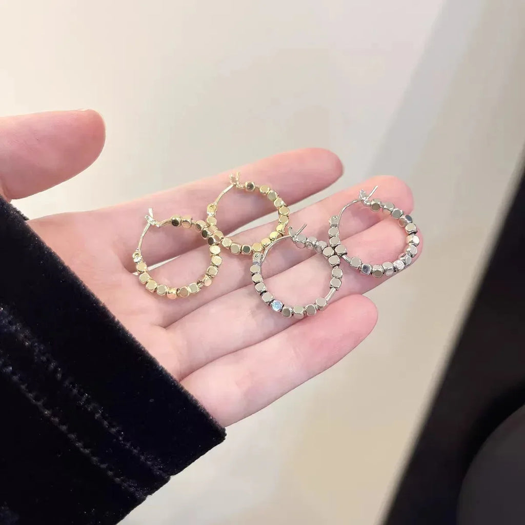 Square Balls Geometric Hoops - Viexta