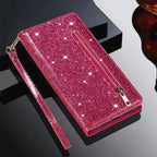 Zipper Shiny Leather iPhone Case - Viexta