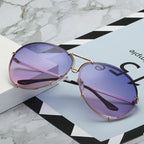 Women's Fashion Lens Sunglasses Gradient Color - Viexta