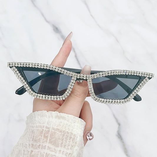 Classic Cat Eye Diamond Sunglasses