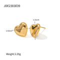 Ruth Heart Stainless Steel Earrings - Viexta