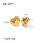 Ruth Heart Stainless Steel Earrings - Viexta
