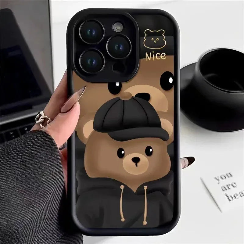 Cool Cute Bear iPhone Case - Viexta