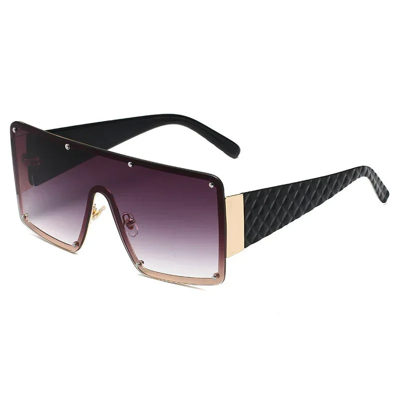 Women's Square Personality Large Frame Sunglasses - Viexta