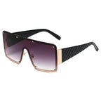 Women's Square Personality Large Frame Sunglasses - Viexta