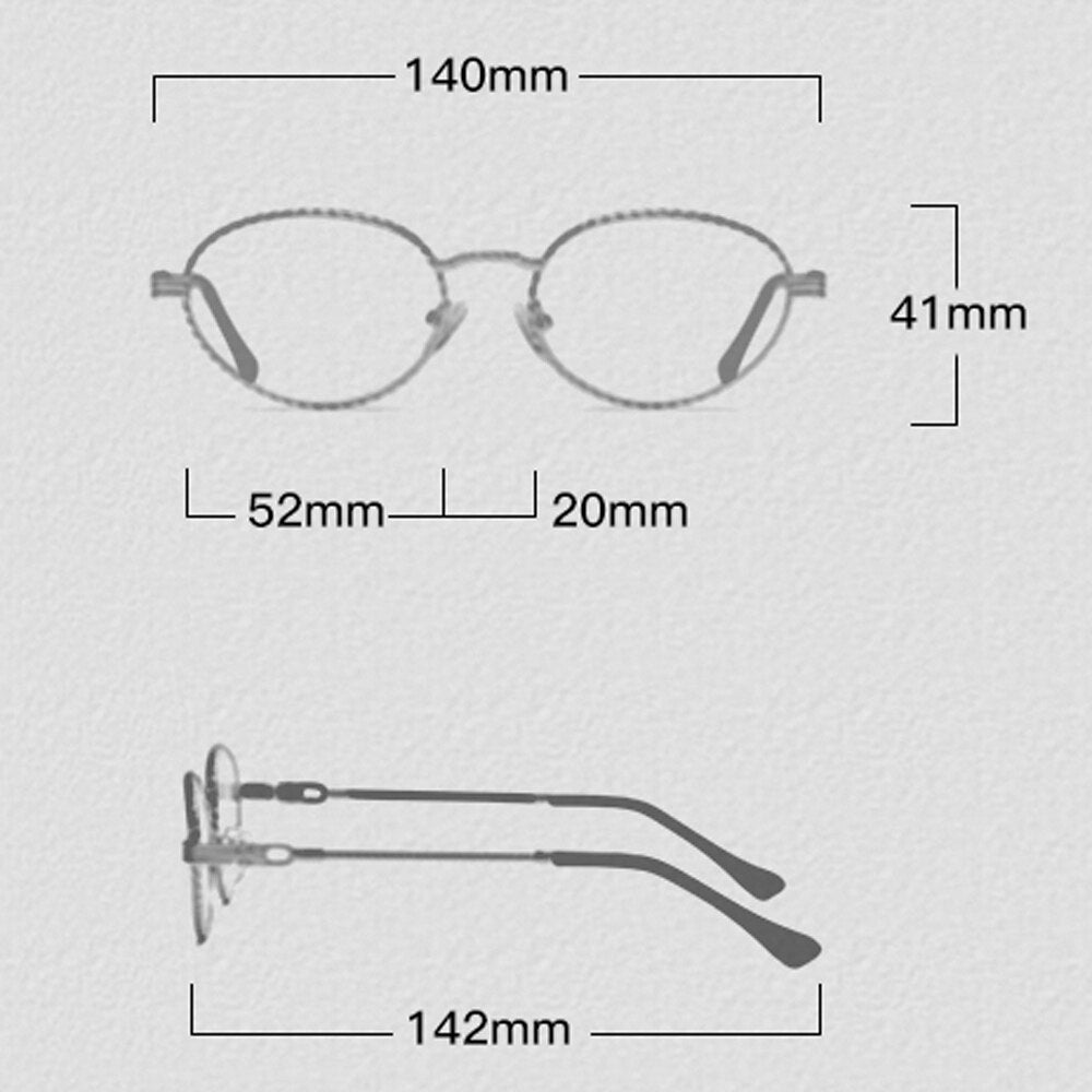 Gold metal oval sunglasses
