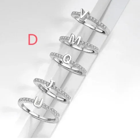 s925-sterling-silver-micro-inlaid-letters-ring - Viexta