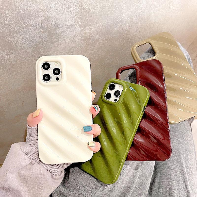 Ins Pleated iPhone Case - Viexta