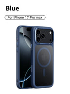 Frosted Magnetic Button Anti-fall Shell iPhone Case