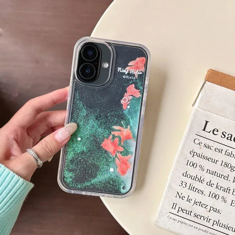 Quicksand Good Luck Koi Fish iPhone Case - Viexta