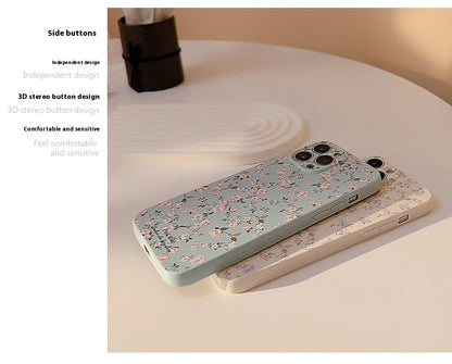 Korean Vintage Floral iPhone Case