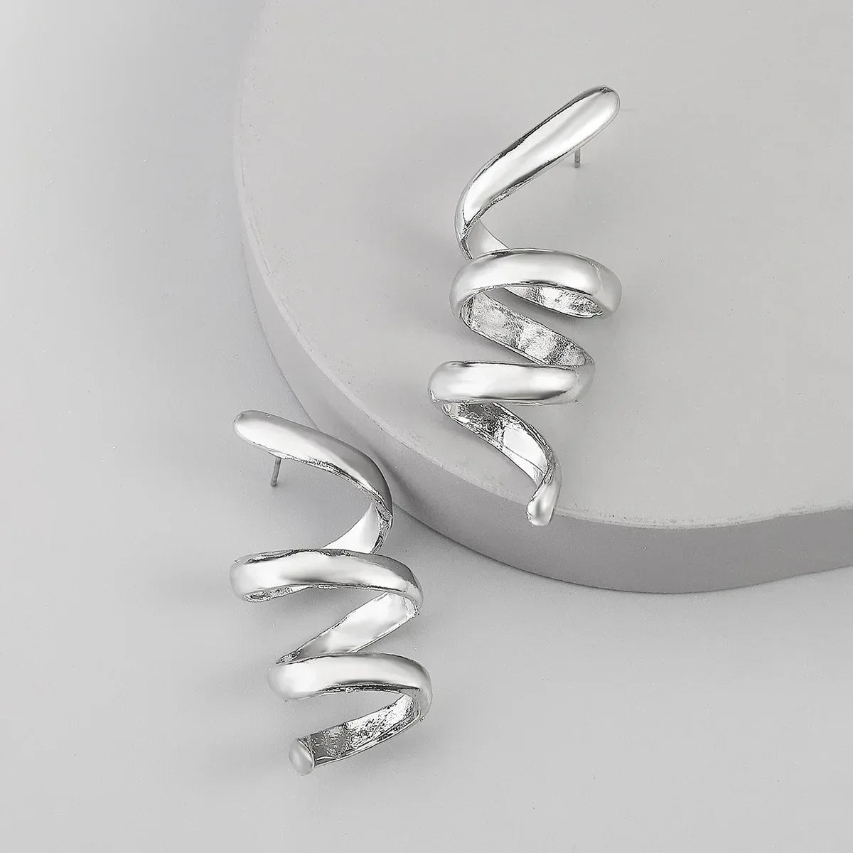 Spiral Personalized Earrings - Viexta