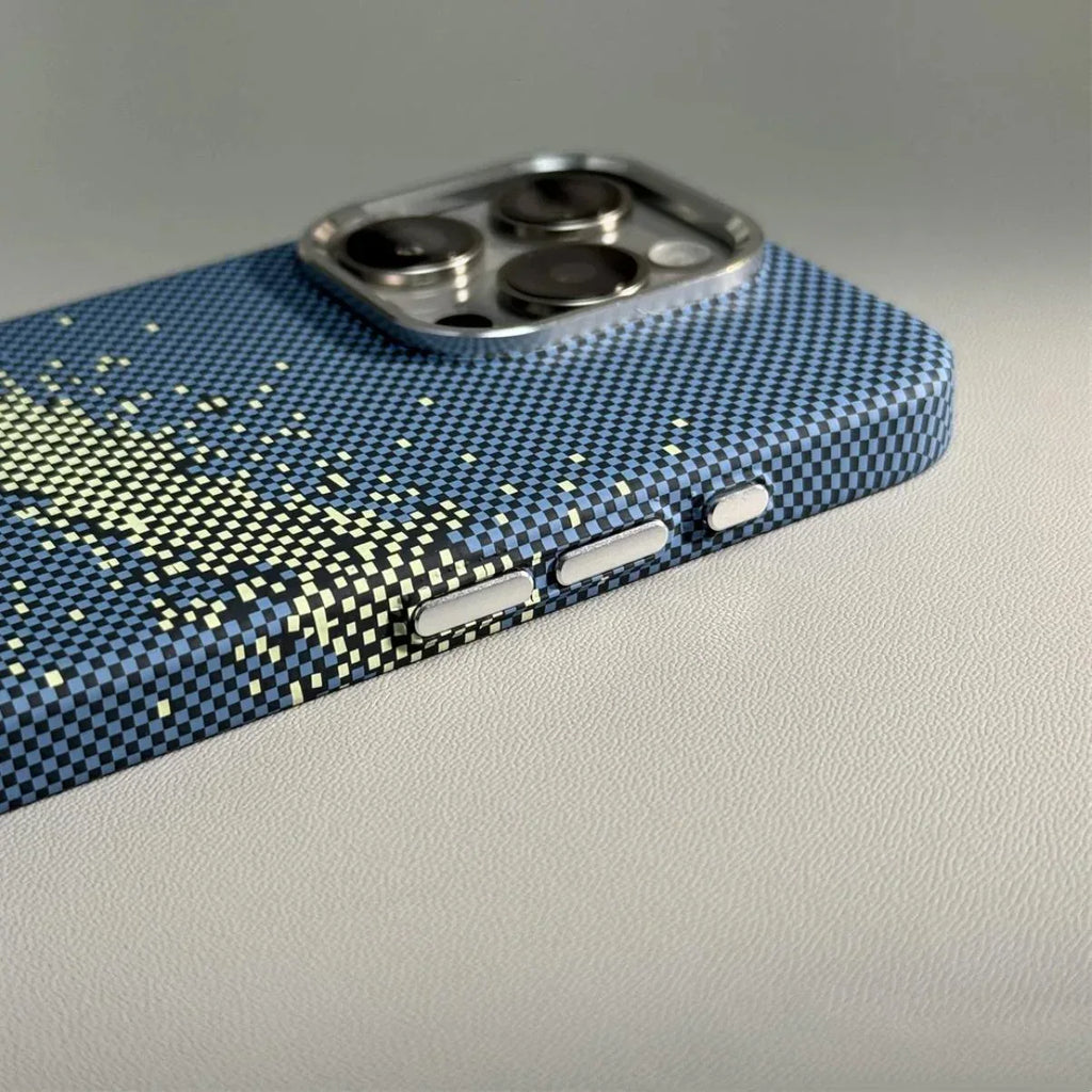 carbon-fiber-pattern-magnetic-suction-drop-resistant-iphone-cover - Viexta