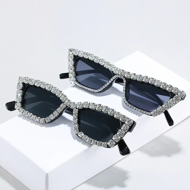 New Small Frame Diamond Glasses - Viexta