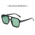Square Double Beam Sunglasses - Viexta