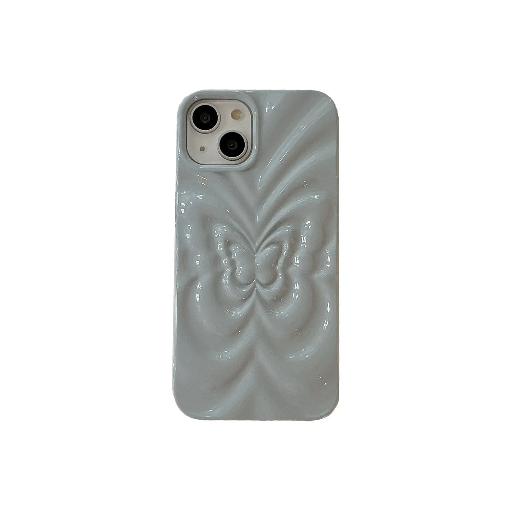 Solid Color Three-dimensional Butterfly Phone Case - Viexta