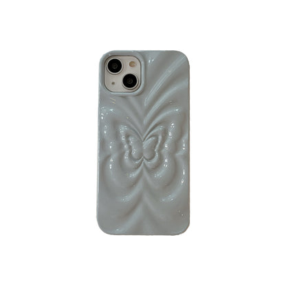 Solid Color Three-dimensional Butterfly Phone Case