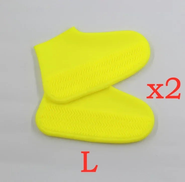 Men and women hiking slip wearable easy to carry silicone rain boots - Viexta