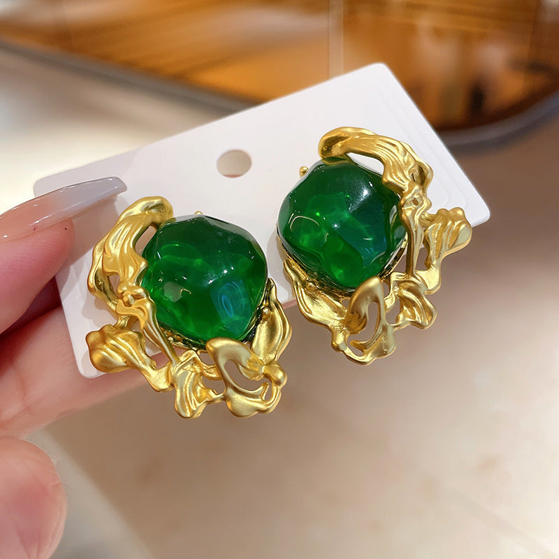 Vintage Emerald Earrings