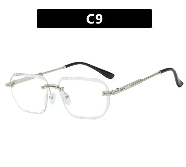 Frameless Trimming Square Sunglasses - Viexta