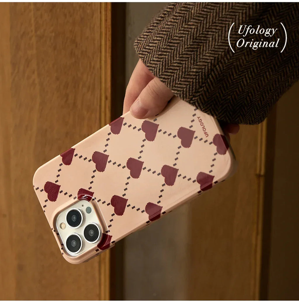 Autumn Winter Retro Heart iPhone Case - Viexta