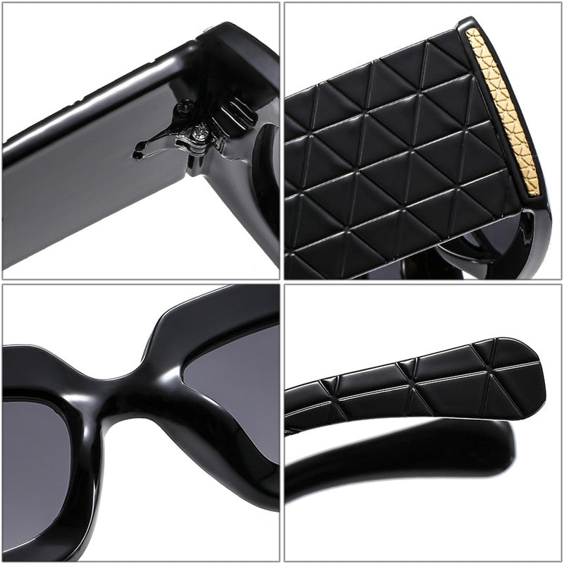 Large Frame Thick Legs Net Red Sunglasses Square Sunshade Sunglasses Female Trend Driving Sunglasses