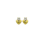 Glossy 3D Heart Earrings - Viexta