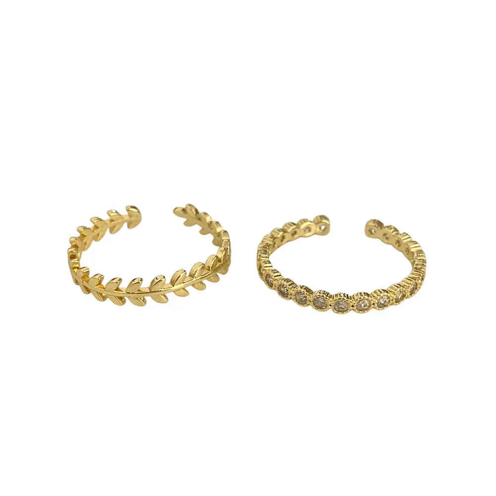 Women's Open-end Zircon Ring - Viexta
